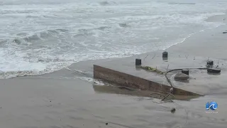 Petroleum sheen and odor sparks investigation at the Buxton Beach Access