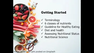 Introduction to Nutrition