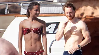 Michael Fassbender and Alicia Vikander Show Off Their Insane Bodies While Yachting in Spain!