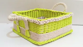 I saw it in an expensive store and made itself from boxes😍storege basket