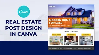 How to Design Professional Real Estate Flyer in Canva | Canva 2021 Tutorial for Beginners