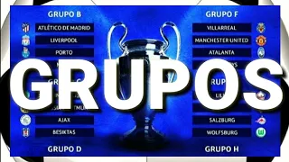 DEFINIDOS OS GRUPOS DA FASE DE GRUPOS DA CHAMPIONS LEAGUE 2021/2022 |TABELA CHAMPIONS LEAGUE 2021/22