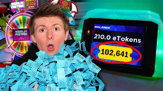 I Won 100,000 Tickets at the Arcade!!