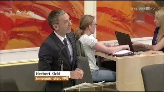 Herbert Kickl - Anfragebeantwortung zum BVT - 11.6.2018