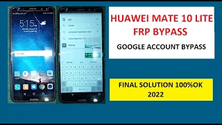 mate 10 lite frp bypass 2022 || huawei RNE L21 frp bypass || mate 10 lite google account bypass