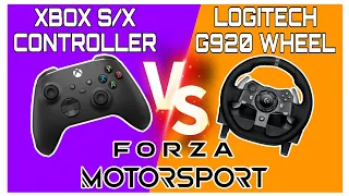WHEEL Vs. CONTROLLER In Forza Motorsport - Which Is Faster??? - Logitech G920 Gameplay