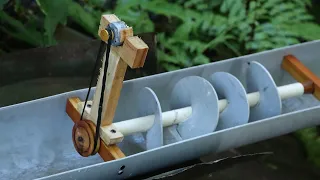 How to Make a Mini Screw Turbine at Home. | DIY |