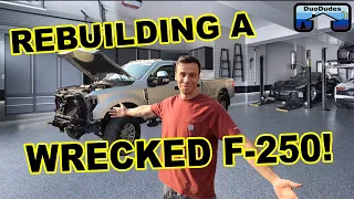 Rebuilding A Wrecked Ford F250 Super Duty Truck:  Part 1 - Totaled