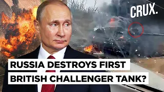 First Video of "Burning" Challenger 2 Tank, 900 Cluster Bomb Casualties In 2022 Russia-Ukraine War