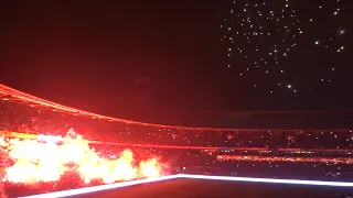 Feyenoord-AZ 2023 magic atmosphere, light show, fire works and songs