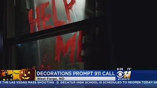 Halloween Decoration Prompts 911 Call To North Dakota Home