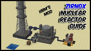 ZIRNOX Reactor Guide - HBMs Mod || Setting up and using ZIRNOX Early game Reactor in Survival HBMs