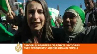 Tripoli celebrates Gaddafi 'win'