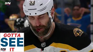 GOTTA SEE IT: Zdeno Chara Bloodied After Taking Puck To Face In Game 4