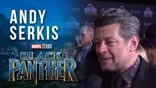 Andy Serkis at Marvel Studios' Black Panther World Premiere Red Carpet