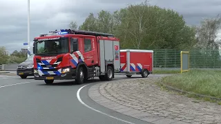 Primeur! RKBB-team Brandweer Noordwijkerhout met spoed naar een grote brand in Berkel en Rodenrijs