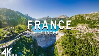 FLYING OVER FRANCE (4K UHD) - Relaxing Music Along With Beautiful Nature Videos - 4K Video HD