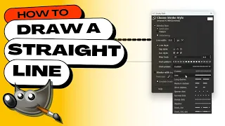 How to Draw Straight Lines in GIMP (Easy Method Using the Paths Tool)