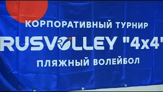 Корпоративный турнир Rusvolley по пляжному волейболу "4х4".