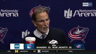 John Tortorella is disappointed, but not discouraged with the Blue Jackets' shoot-out loss