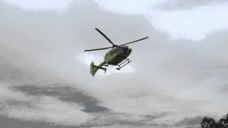Traumahelikopter landt in Emmastraat