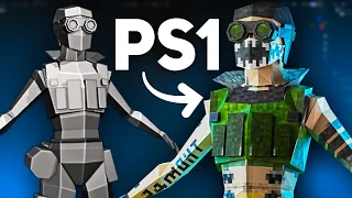 3 Tricks to make PS1 Characters in blender!