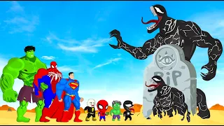 Rescue All Baby HULK & SPIDERMAN, SUPERMAN vs GIANT VENOM : Who Is The King Of Super Heroes ?