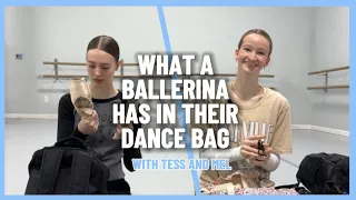 WHAT A BALLERINA HAS IN THEIR DANCE BAG !! @melanie_mcintire @tessa_rivadulla #ballet #ballerina