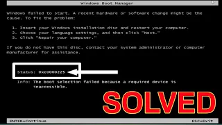 Windows Boot Manager || How To Solve Windows Boot Manager error 0xc0000225 [Digital Expo]