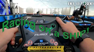 A quick lap around Prima Speedway in an electric go kart on the Norwegian Prima