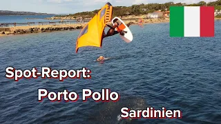 Spot - Report: Porto Pollo, Sardinien, Nordküste, Italien. Wingfoilen, Windsurfen, Flachwasser