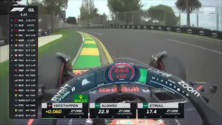 Max Verstappen onboard lap Australian GP 2023 Q1