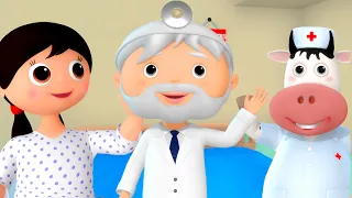 Let's Go VISIT The Doctors | Little Baby Bum | Moonbug Nursery Rhymes | Biology Cartoons For Kids