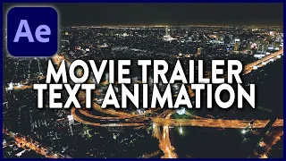 After Effects Movie Trailer Title Animation