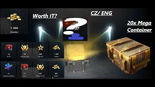 WoT Blitz - Opening Mega Container 20x... Worth it? CZ/ENG