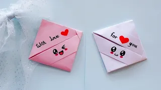 Easy Valentine's Origami Envelope | DIY Letter Folding Ideas | Easy origami Note Folding| Fun Crafts