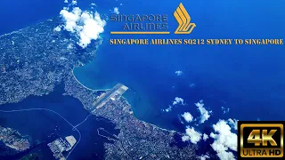 Singapore Airlines SQ212 Sydney to Singapore 4k
