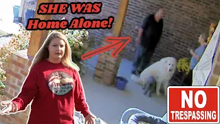 WIFE CONFRONTS CRAZY NEIGHBOR TRESPASSER That Busted Through Our Gate!