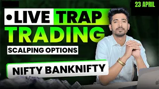 23 April Live Trading | Live Intraday Trading Today | Bank Nifty option trading live Nifty 50