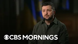 "60 Minutes" interviews Ukrainian President Volodymyr Zelenskyy from fortified war rooms