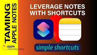 Do you love Apple notes, but struggle to keep them organized? Apple Shortcuts to the rescue!