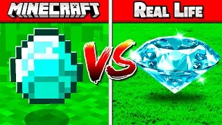 REAL VS FAKE MINECRAFT CHALLENGE!