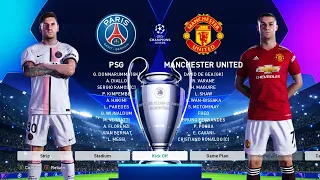 PES 2021 - PSG vs Manchester United - Messi vs Ronaldo - Final UEFA Champions League [UCL] 2021/2022