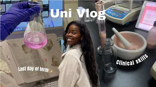 LAST WEEK OF UNI💊 💻 : clinical skills, putting God first, hospital Pharmacy + MORE