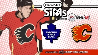 Maple Leafs vs Flames (NHL 16 Hockey Sims)