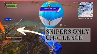 snipers only challenge #fortnite #challenge #ranked #gameplay