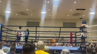 First amateur boxing fight @175 lbs 1st round KO