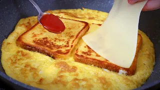 FAVORITE BREAKFAST - eggs cheese and toast bread ideas for a quick breakfast or dinner