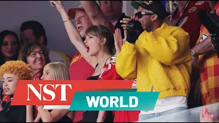 Taylor Swift cheers on Travis Kelce at Super Bowl