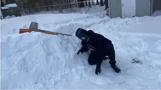 Father, this was supposed to be a snowball fight